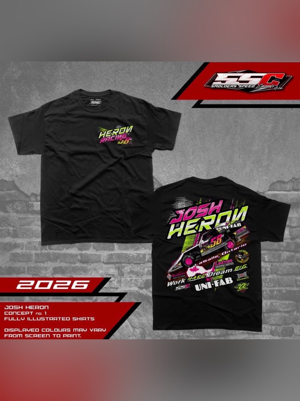 Racing tshirt fundraiser